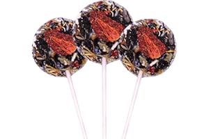 KOLOROWA MATCHA 3 x Black Tea Lollipops - Teaballs Gift Set with Black Tea Earl Grey Spring - Orange, Lemongrass & Strawberry - Vegan Tea Gift for Birthday - Tea Gift Ideas