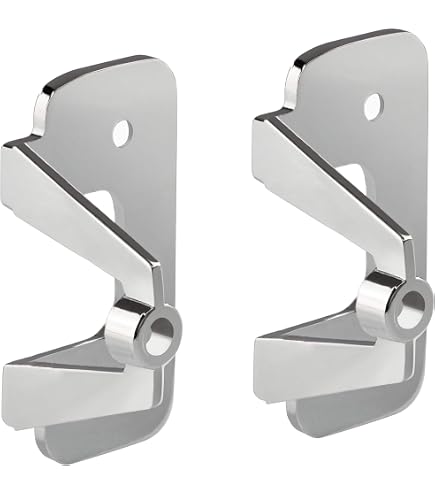 Tiradores Modernos Para Puertas Correderas O Plegables – Metal Plata/Negro (V326)