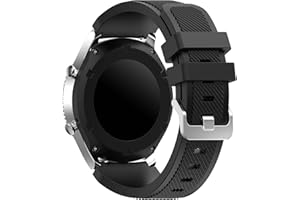 Syxinn Compatible avec 22mm Bracelet Galaxy Watch 46mm/Gear S3 Frontier/Classic/Samsung Galaxy Watch 3 45mm Bracelets Silicone Sport Bande pour Huawei Watch GT 2 46mm/GT 3 46mm/Moto 360 2nd Gen 46mm