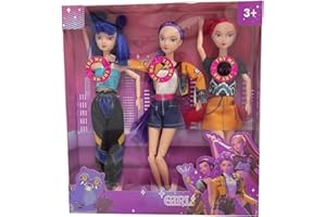 GENERIC K-Pop D-Demon H-Hunters Dolls with Music, K-Pop Dem0n Hunters Toys Dolls with Music, Huntrix Rumi/Mira/Zoey Doll & Figurine Clothing Accessories Fan Merch, Halloween, Christmas, Birthday Gifts