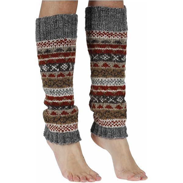 Handgebreide vingerloze handschoenen bloemenveld N'STUDIO Handgebreide vingerloze handschoenen bloemenveld N'STUDIO