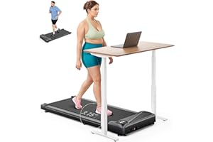 THERUN Walking Pad Treadmill for Home & Office,Portable Under Desk Treadmill with Remote Control,LED Display & 2.5HP Motor, 265 lbs Weight Capacity, Compact Walking/Jogging Machine for Small Spaces