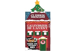Clipper Natural, Fair & Delicious - Calendrier de l’Avent Thés et Infusions Bio - Assortiment Gourmand 24 Sachets Non Blanchis - Idée Cadeau - 45 g