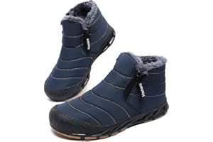 Hanani Zimowe buty męskie ciepłe śniegowce wygodne buty z zamkiem błyskawicznym damskie antypoślizgowe buty do kostek