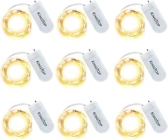 Stringa Luci Led A Batteria Con 50 Led Bianco Freddo 5 Metri IP20 4,5V - Foto 10