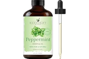 Handcraft Blends Peppermint Essential Oil - Huge 118 ml - 100% Pure and Natural - Premium Grade with Glass Dropper
