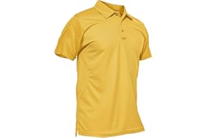 KEFITEVD Polos Transpirables para Hombre al Aire Libre Manga Corta Secado Rápido Camisetas de Camping