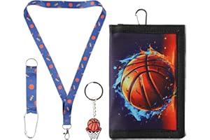 GmeDhc Cartera Niño, Monedero Niño Niñas, con Mosquetón, Cordón para el Cuello y Llavero, para niños Regalos de cumpleaños