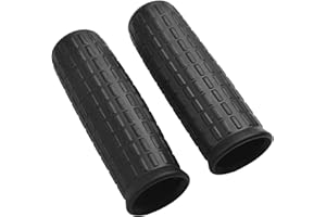 SISINKAL Manopole di ricambio per carriola, tubi rotondi in gomma resistente, design antiscivolo, per carrello da giardino con diametro di 30 mm, confezione da 2 (122 x 32 mm)