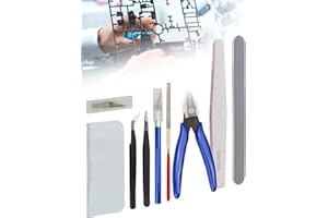 Model Making Tools Kit for Plastic Model Kits, Mellbree 14PCS Model Tools Kit Basic Tools Craft Set Hobby Building Tools Kit for Gundam Car Model Building Repairing and Fixing