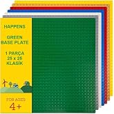 11023 Classic Yeşil Zemin Plaka, +4 Yaratıcı Oyuncak Yapım Seti (1 Par&ccedil;a) 25cmx25cm, Baseplate