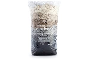 Friendly Loom Harrisville Designs Lotta Loops Neutrals Lot de 6 maniques en coton de taille traditionnelle 17,8 cm