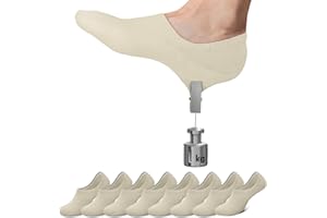 Falechay Chaussettes Basses Femme Homme 8 Paires Soquette Invisible en Coton Antiglisse des Décontractées de Sport