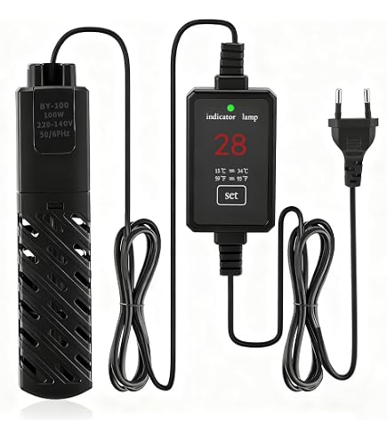 Tartarughe Mini Riscaldatore Per Acquario 100W Riscaldatore Regolabile Con - 2