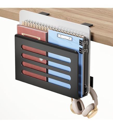 Klem aan de bureau-organizer, zijdelingse laptophouder op het bureau, klem van aluminiumlegering op de laptopstandaard, geen boren, zwevende laptopstandaard, klem onder het bureau aan de or