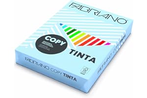 Fabriano F60721297 - Pack 500 hojas de papel, A4, 80 g, color azul claro
