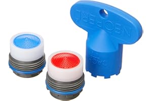 Grohe - Conjunto mousseurs (Incluye Llave para Desmontaje) (Ref. 13937000), Negro/Azul