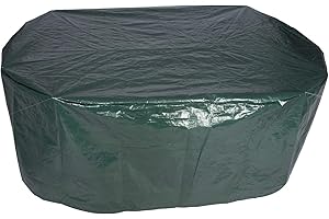 Laneetal Funda para Muebles de Jardín para Mesa Muebles etc Impermeable Protección contra Lluvia,Sol y Polvo,Forma Ovalada PE 180x120x70cm Verde