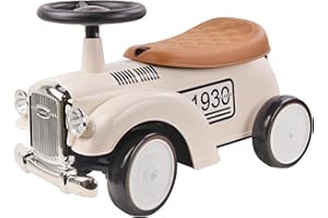 TURBO CHALLENGE - Retro Vintage - Lauflernhilfe - 119183 - Freilauf - Weiß - Max. 25 kg - Kunststoff - Kinderspielzeug - Geschenk - Geburtstag - Dekoration - Zimmer - Ab 12 Monaten