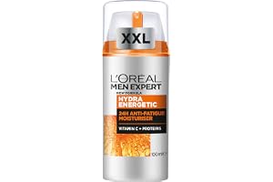 L'Oréal Men Expert Hydra Energetic XXL Moisturiser, 24H Anti-Fatigue Hydration, Energises Men's Skin, Fighting Signs of Fatig