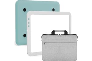 TOHETO A4 Leuchttisch mit Tasche, Aufladbar Ultrahelle LED Licht pad Leuchtplatte Lichtplatte Lichttafel für Kinder und Erwachsene mit Einstellbare Helligkeit für Diamond Painting, Zeichnen, Tattoo