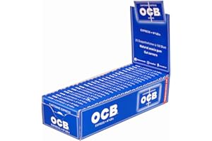 OCB Zigarettenpapier Blau Gummizug 25 Heftchen à 100 Blättchen aus 100% pflanzlichen Naturfasern mit Gummibandverschluss