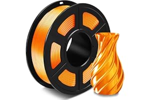 SUNLU Silk PLA+ filament 1,75 mm, błyszczący filament do drukarki 3D, filament PLA Plus z jedwabistą powierzchnią druku, dokładność pomiaru +/-0,02 mm, 1 kg jedwabiu mosiądz