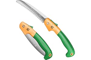 GRÜNTEK Folding Hand Saw Shark - Camping/Pruning Saw for Effortless Cutting