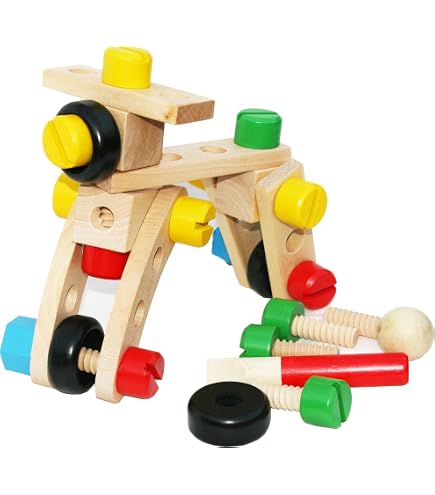 Eichhorn - Kit d'extension Constructor 111 pièces, Jouet en Bois Polyvalent fabriqué en Bois de hêtre certifié FSC 100% Neutre, Produit à partir de 3 Ans : Eichhorn Eichhorn - Kit d'extension Constructor 111 pièces, Jouet en Bois Polyvalent fabriqué en Bois de hêtre certifié FSC 100% Neutre, Produit à partir de 3 Ans : Eichhorn