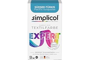 Simplicol Fabric Dye expert, Colorante per tessuti, colore per lavatrice o colore manuale, Turchese (Südsee-Türkis 1711), 1 confezione