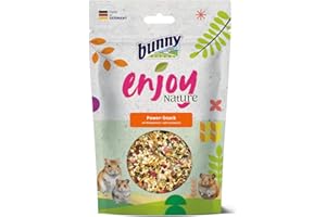 Bunny EnjoyNature Gustosi Vermi della Farina | Mangime Complementare per Criceti, Criceti Nanì, Topi Coloranti, Gerbilli e Ratti, Miscela di Semi Ricca di Proteine | 140 g