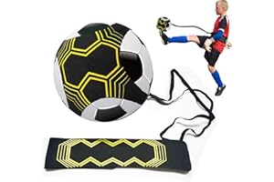 EHIOG Football Kick Trainer & Soccer Training Aid Belt, Adjustable Waist Belt for Football Training, Volleyball, Rugby Ball Practice – Solo Control Equipment for Kids & Adults (Fits Size 3/4/5 Balls)
