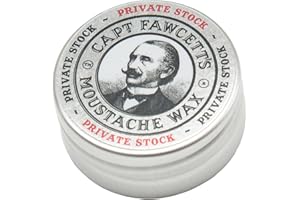 Captain Fawcett Wosk do wąsów Private Stock 15 ml, czarny, standardowy