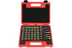 BestsQ Kit de réparation de Filetage 114 pièces Kit de réparation de Filetage de Carter d'huile Carter de boîte de Vitesses Ensemble d'outils de Bouchon de vidange M13 M15 M17 M20 M22
