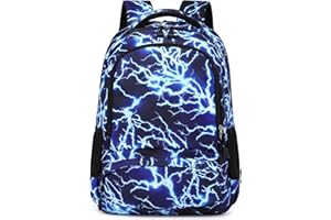 SOMBLG Boys Backpack School Bags Big Kids Durable Bookbags Secondary Large Student Large Heavy Duty Waterproof Rucksack