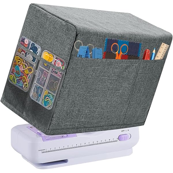 Naaimachine Hoes, Naaimachine Tas met 4 Zakken, Zwarte Oxford-Stof, Naaimachine Accessoires Compatibel met Singer, Brother, Meeste Standaard Machines