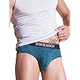 DAMENSCH Men's Regular Fit Printed Cotton Briefs | Combed Cotton, Stretchy Fabric, Anti-Bacterial and Microfibre Waistband