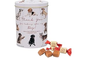 Gardiners of Scotland Ltd Thank You Dogs Embossed Tin Vanilla fudge 250 g