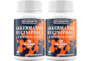 COUTIHOT Akkermansia Muciniphila 30 Billion AFU - Enhanced with Resistant Starch | Formule sans OGM et sans gluten pour les femmes et les hommes - 120 capsules à libération retardée