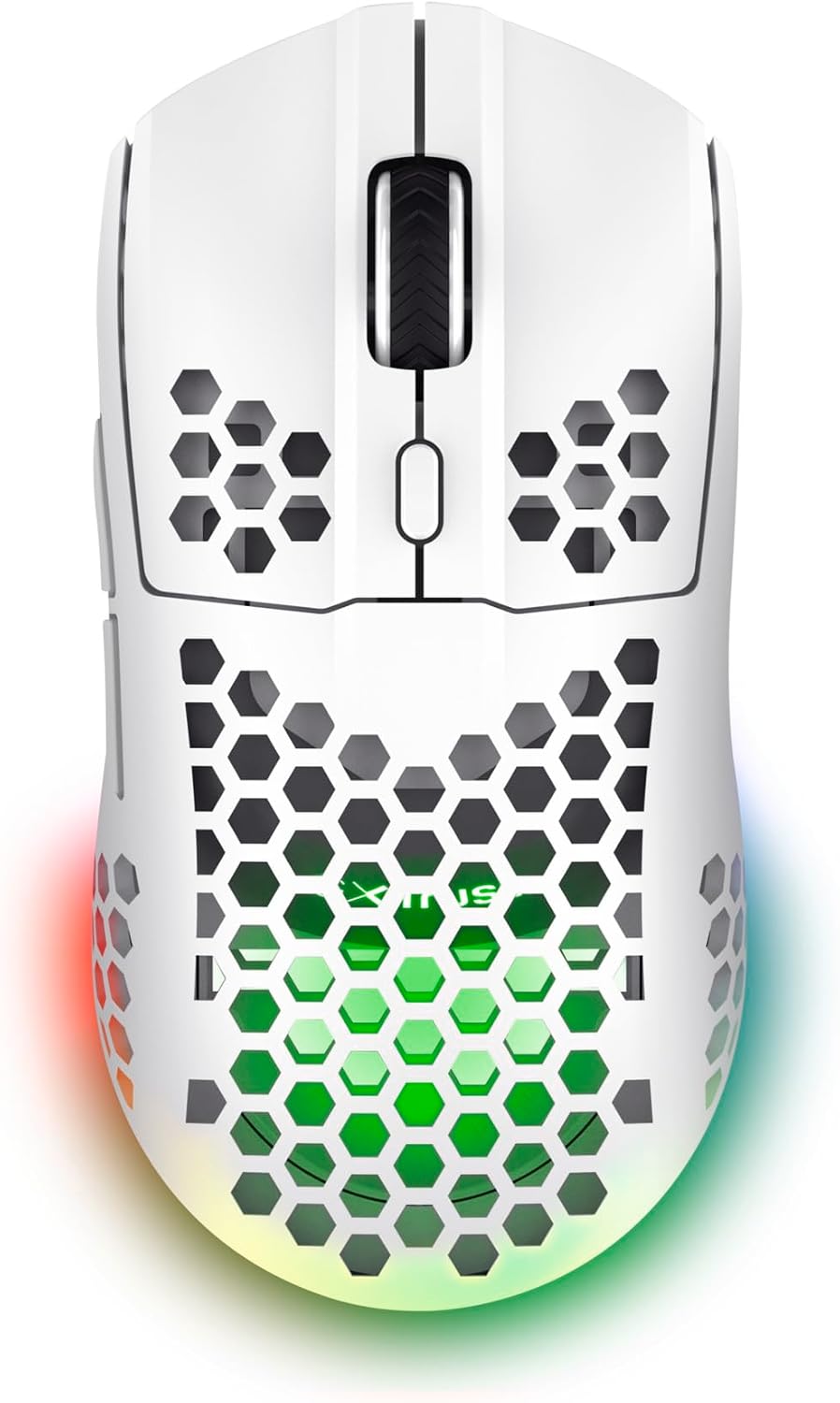 Trust Gxt 929 Helox Wireless Gaming Mouse One Size | 80h de Batterie, Récepteur Micro-USB 2,4 GHz, DPI Réglable 800-4800, Souris Gamer Rechargeable LED PC Ordinateur