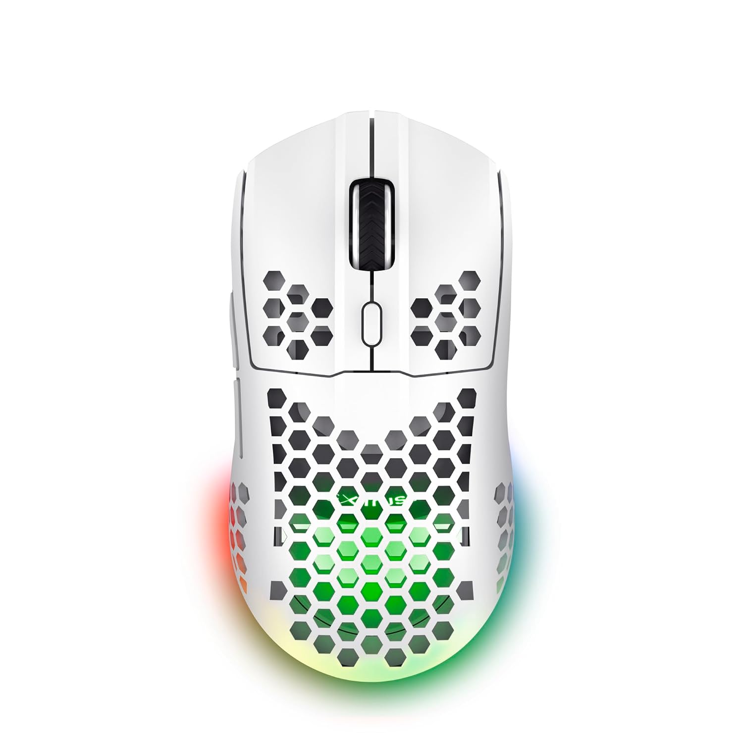 Trust Gxt 929 Helox Wireless Gaming Mouse One Size | 80 uur batterij, 2,4 GHz micro-USB-ontvanger, instelbare DPI 800-4800, gaming-muis, oplaadbaar, led, pc, computer