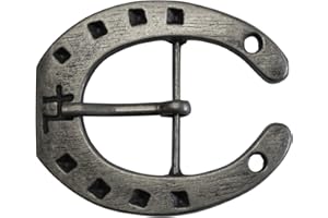 BELTINGER Boucle de ceinture fer à cheval 4,0 cm | Buckle Boucle de ceinture interchangeable Accessoires d'équitation 40mm Massif | pour tenue d'équitation | Boucle à ardillon