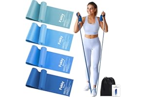 Fokky 2M Gomas Elasticas Musculacion, Bandas Elasticas Musculacion[Set of 4],De Resistencia Diferentes, Cintas Elasticas Musculacion Mujeres/Hombres, Ideal para Entrenamiento De Fuerza, Yoga, Pilates