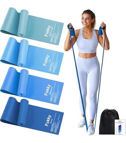 Set Di 3 Fasce Elastiche Per Fitness E Fisioterapia (1,5 M) | Resistenza Graduata, Senza Lattice, Per Yoga E Pilates