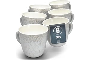 PURE LIVING INTERIOR DESIGN Ibiza Stoneware Dinnerware Set for 6 - Elegant Dishware - Dishwasher & Microwave Safe - Complete Dining Ensemble - Plates for Dining Service - Pure Living in Light Beige