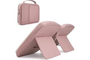 CITYCHASE Bible Covers for Women & Girls, Bible Case Carrying Tote Bag with Book Stand, Bible Bag with Handle, Zipper and Multi-Pockets for Scripture Study Bible Protector, Pink（Patent Design）