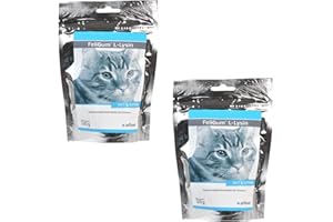 Alfavet FeliGum L-lisina - Alimento complementario para gatos (2 bolsas de 120 g, 2 x 60 gotas para masticar