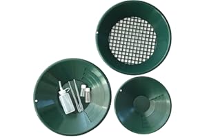 Euro-Gold EMPOTEC Pan Kit Batee Investigación Oro Pans Tamiz Accesorios