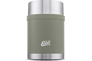 Esbit Sculptor Recipiente térmico, 0.75 litros, Acero Inoxidable 18/8, Gris Piedra