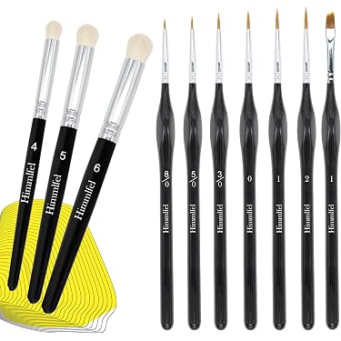 Set Di 90 Pennelli Sottili A Punta Fine Per Pittura E Dettagli – Pennelli Acrilici E Artigianali, Con Setole Sintetiche Anticaduta - 2